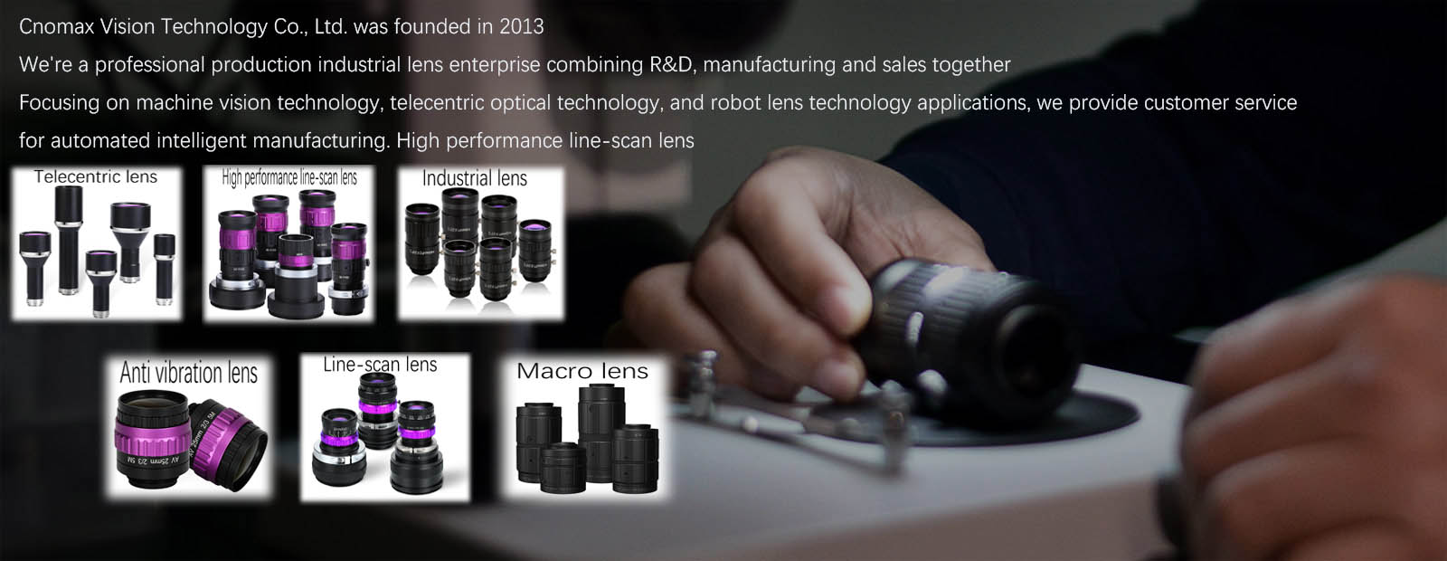 About Cnomax automation vision lens